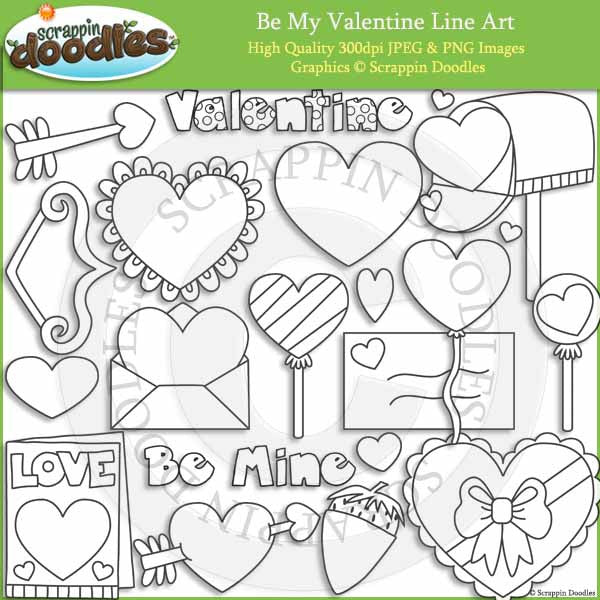 Be My Valentine - Valentine's Day Clip Art