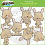 Billi Bunny - Cute Rabbit Clip Art