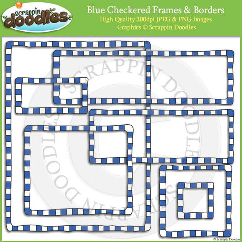 Checkered Borders & Frames BUNDLE