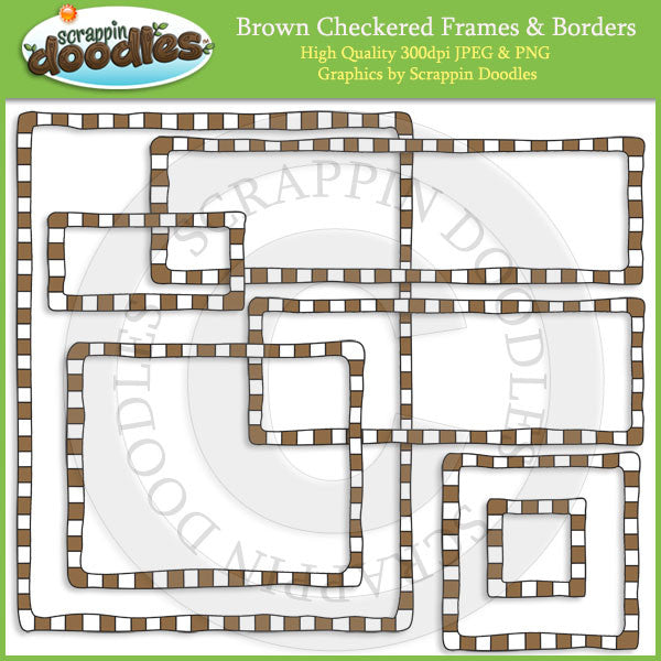 Checkered Borders & Frames BUNDLE