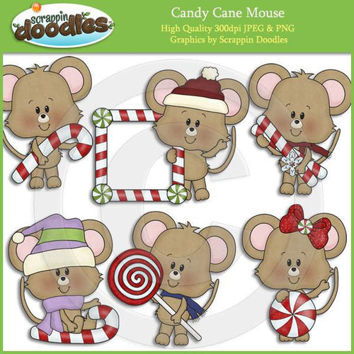 Candy Cane Mouse Clip Art Download