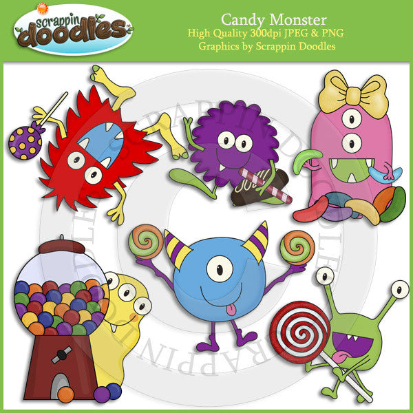 Candy Monster Clip Art Download