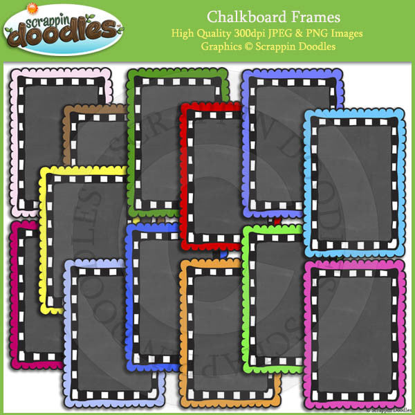 Chalkboard Frames / Borders Bundle