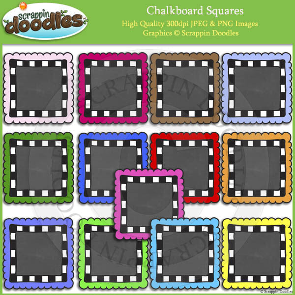 Chalkboard Frames / Borders Bundle