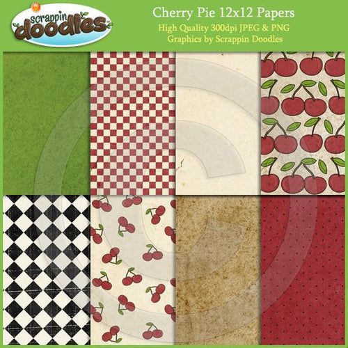 Cherry Pie 12x12 Papers Download
