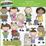 Chore Kids Clip Art Download