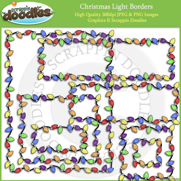 Christmas Light Borders Clip Art