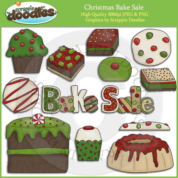 Christmas Bake Sale Clip Art Download