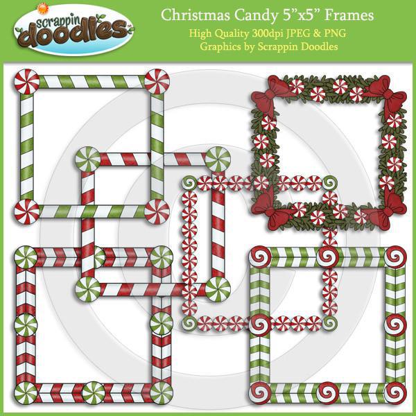 Christmas Candy 5"x5" Frames Download
