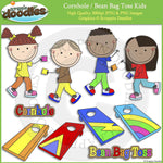 Cornhole / Bean Bag Toss Kids Clip Art