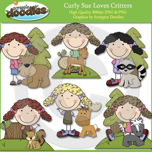 Curly Sue Loves Critters Clip Art Download