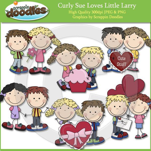 Curly Sue Loves Little Larry Clip Art Download