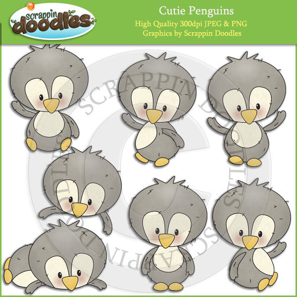 Cutie Penguins Clip Art Download