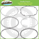 Doodle Ovals 4 Line Art Download