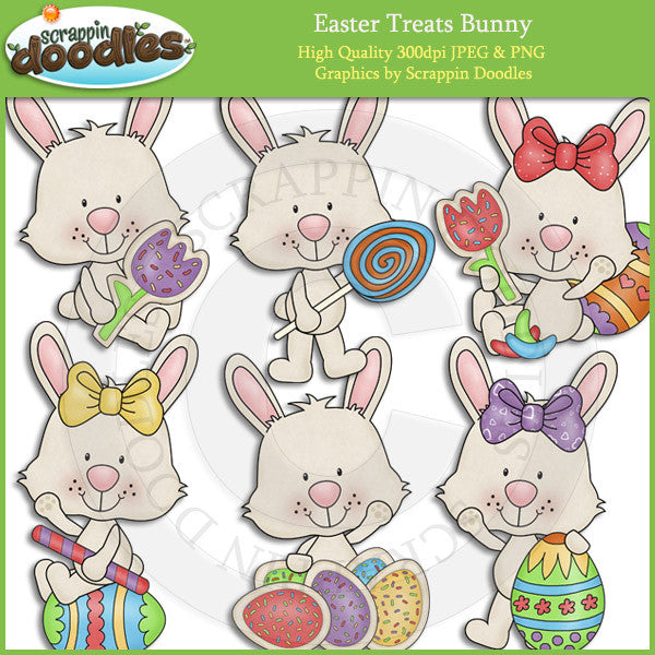 Easter Treats Bunny Clip Art Download