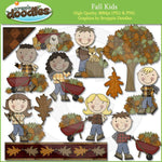 Fall Kids Clip Art Download