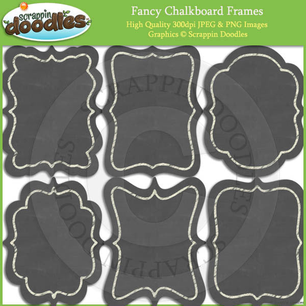 Fancy Chalkboard Frames