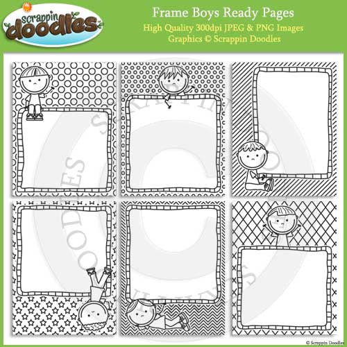 Frame Boys & Girls 8 1/2 x 11 Ready Pages