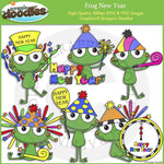 Frog New Year Clip Art
