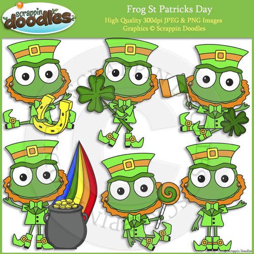 Frog St Patricks Day Clip Art
