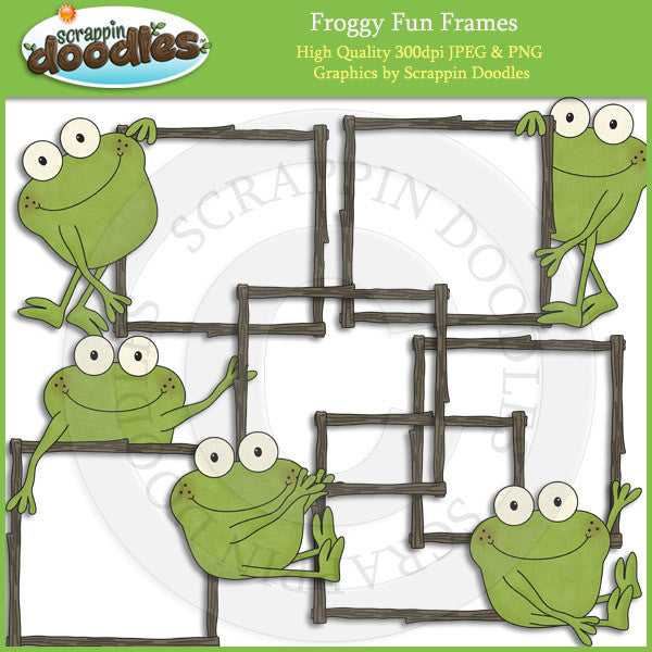 Froggy Fun Frames Clip Art Download