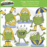 Froggy Fun Rainy Days Clip Art Download
