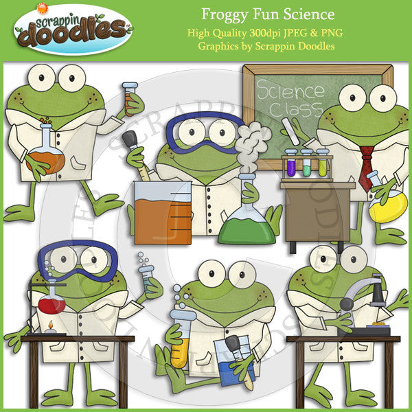 Froggy Fun Science Clip Art Download