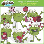 Froggy Fun Valentines Day Clip Art Download