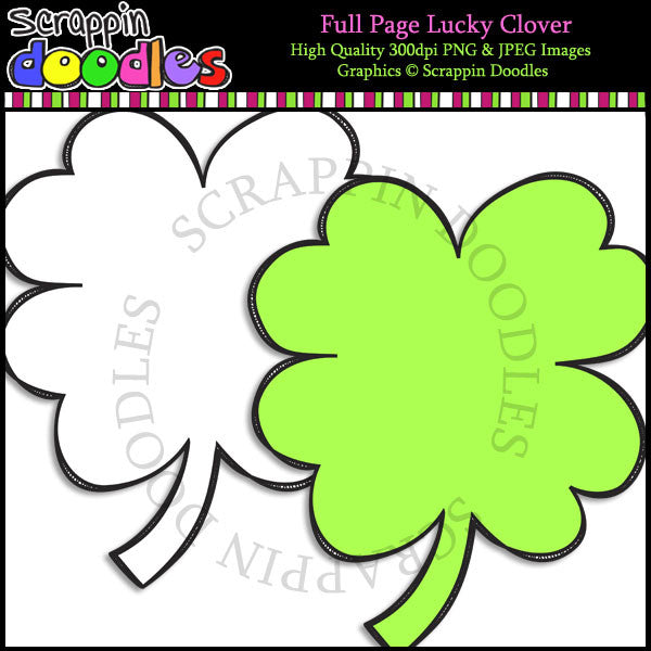 Full Page Lucky Clover