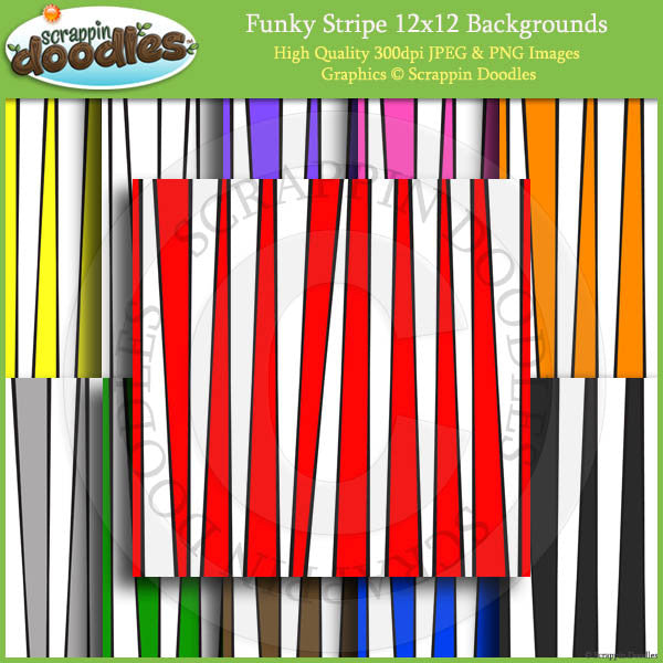 Funky Stripe 12x12 Backgrounds Download