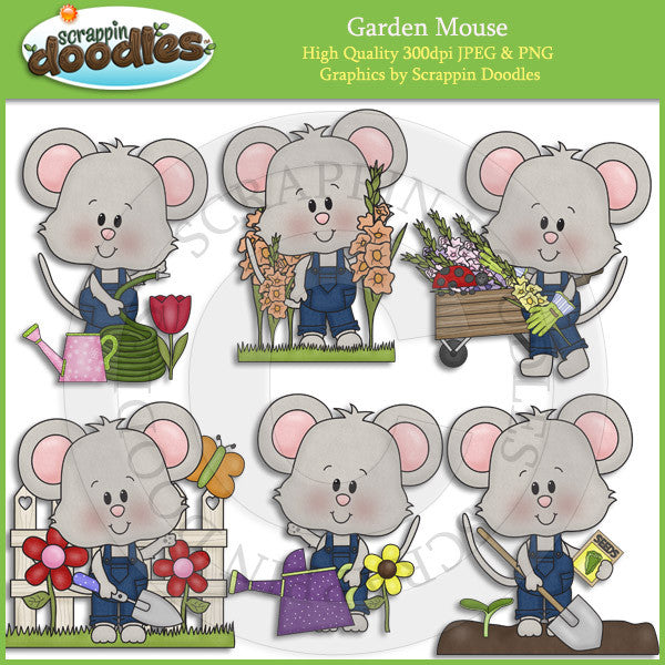 Garden Mouse Clip Art Download