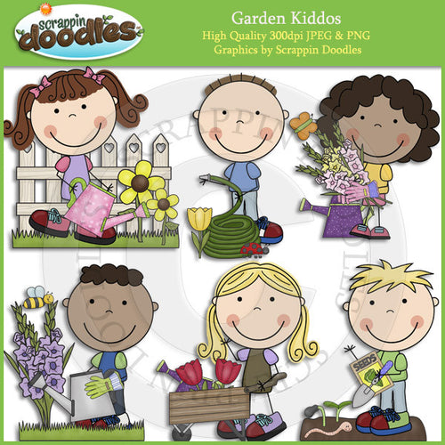 Garden Kiddos Clip Art Download