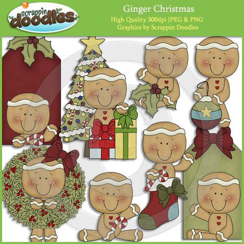 Ginger Christmas Clip Art Download