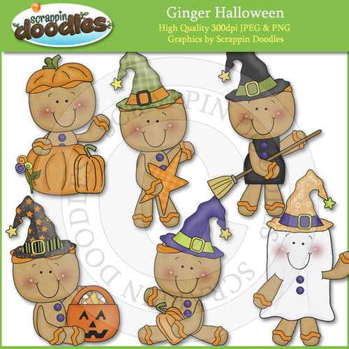 Ginger Halloween Clip Art Download