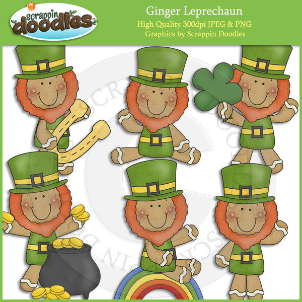 Ginger Leprechaun Clip Art Download