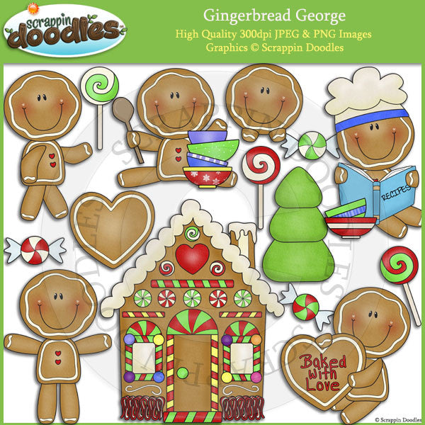 Gingerbread George Clip Art