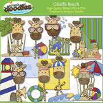 Giraffe Beach Clip Art Download