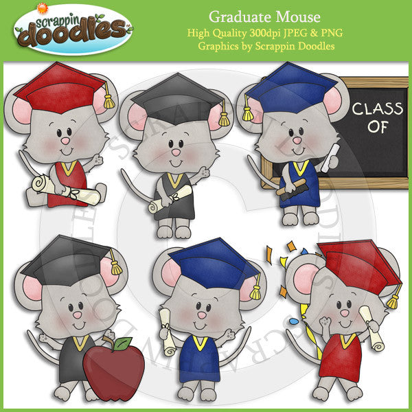 Graduate Mouse Clip Art Download