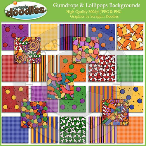 Gumdrops & Lollipops Backgrounds