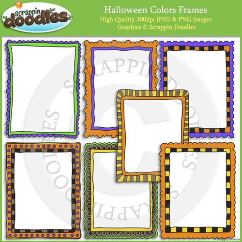 Halloween Polka Dot 8 1/2 x 11 Ready Pages & Frames
