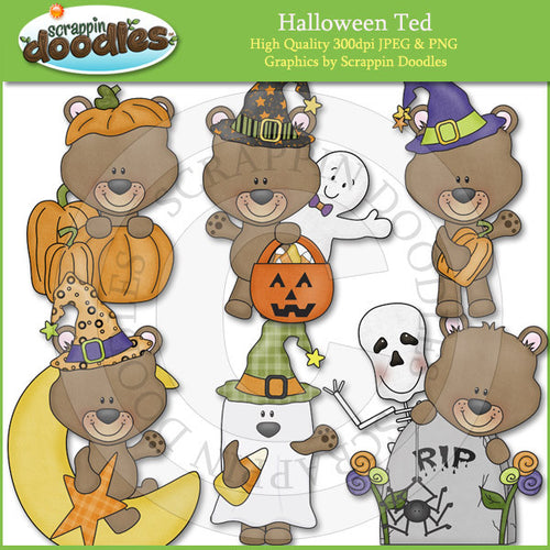 Halloween Ted Clip Art Download