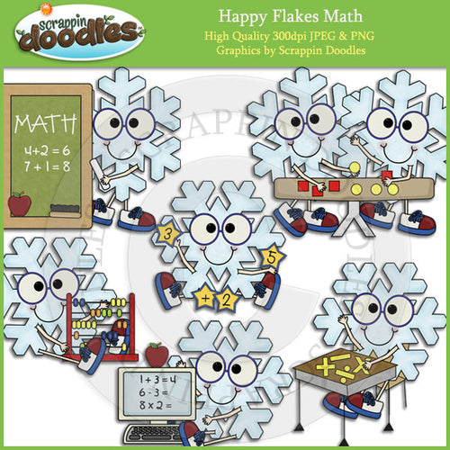 Happy Flakes Math Clip Art Download
