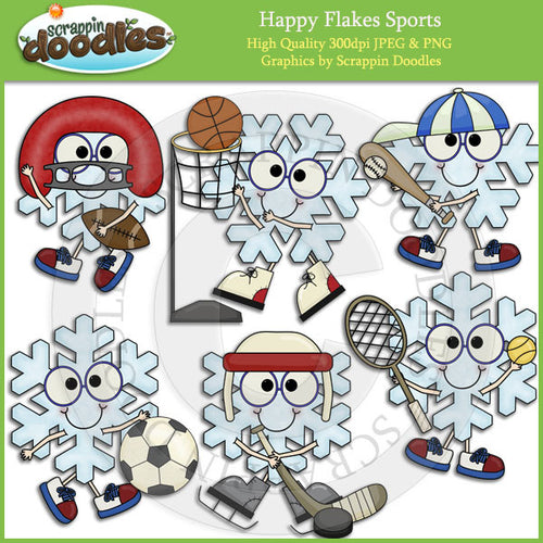 Happy Flakes Sports Clip Art Download