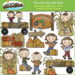 Harvest Hayride Kids Clip Art Download