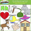 Hh Short and Long Vowel Clip Art and Line Art