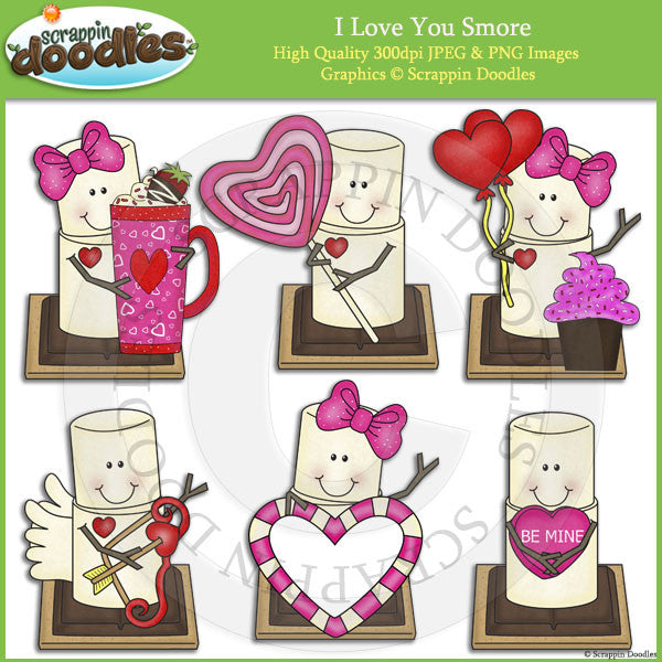 I Love You Smore Clip Art