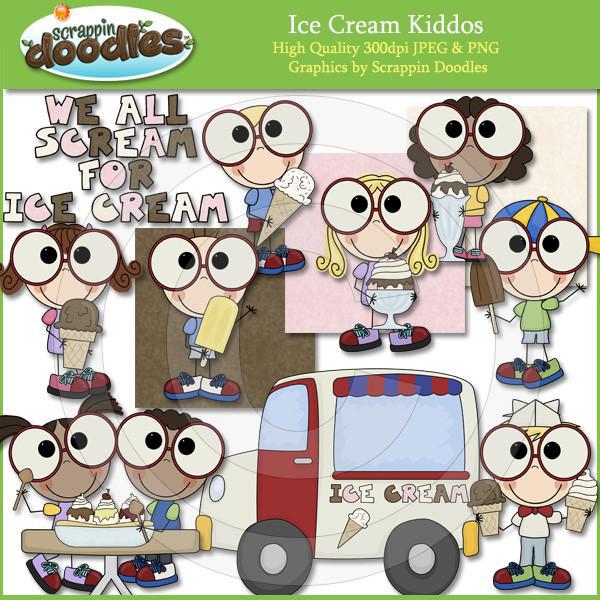 Ice Cream Kiddos Clip Art Download