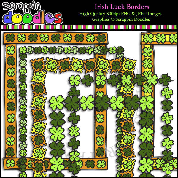 Irish Luck Full Page Borders