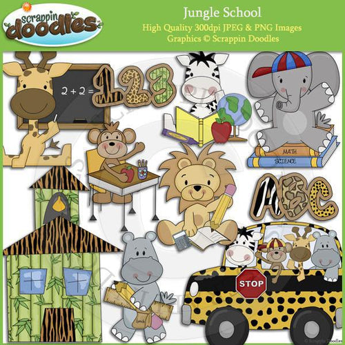 Jungle School Clip Art Download