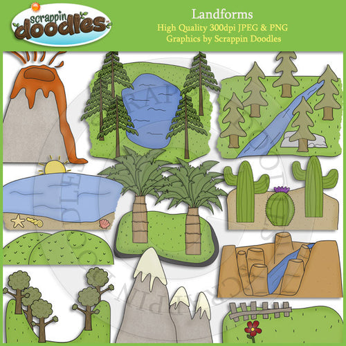 Landforms Clip Art Download